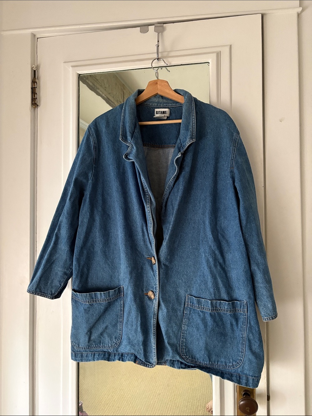 Vintage 80s Gitano Oversized Denim Blazer